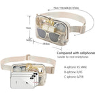 Clear Pvc Double Zipper Belt Bags