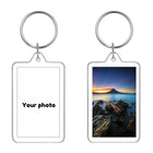 Full Color Custom Photo Insert Keychain