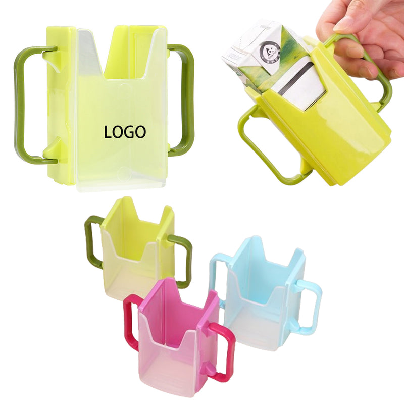 Adjustable Retractable Water Cup Holder For Baby Milk Carton