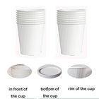 9 Oz Eco-Friendly Paper Cup-White-Tradition