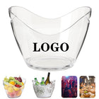 4L Clear Plastic Ice Bucket