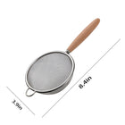Stainless Steel Wire Mesh Strainer with Wood Handle