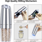 Automatic Gravity Electric Stainless Steel Pepper Grinder