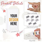 Pure White Pencil Eraser With Customizable Logo