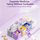 Magnetic Cube-Shaped Pill Box With Handle