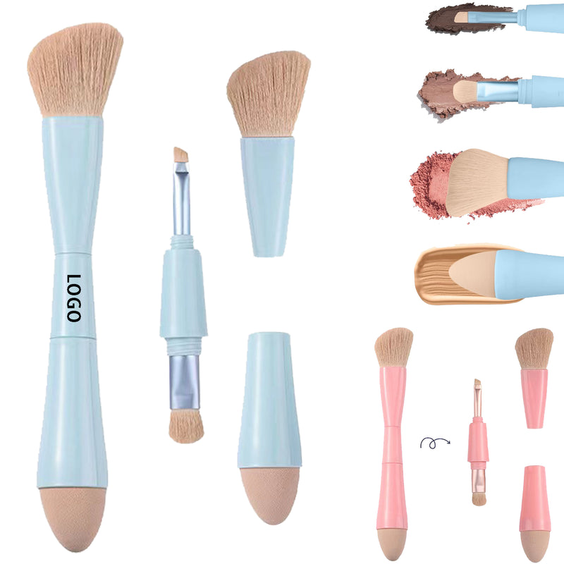Portable 4 In 1 Makeup Brush Set