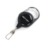 Retractable Badge Reel Carabiner Keychain Belt Clip