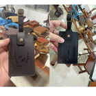 Vintage Crazy Horse Leather Luggage Tag