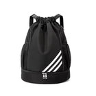 Drawstring Basketball Bag Backpack With Shoes Compartment