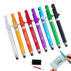 4 In 1 Pull-Out Paper Ballpoint Pen With Stylus Phone Stand