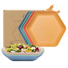 Wheat Straw Hexagonal Home Use Plate