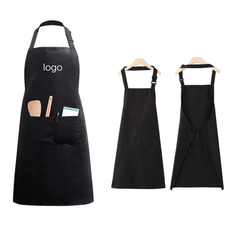 Polyester-Cotton Kitchen Apron With Pockets