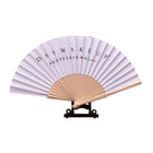 9" Wooden Handheld Advertising Folding Fan
