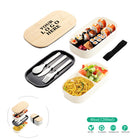 Double-Layer Lunch Box With Bamboo Lid