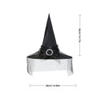 Elegant Mesh Halloween Witch Hat