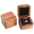 Black Walnut Square Jewelry Box