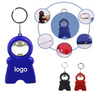 Tape Measure LED Flashlight Bottle Opener Keychain