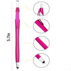 Click-Type Black Ballpoint Pen With Capacitive Touch Plastic Gourd Barrel