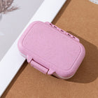 Portable 3-Grid Plastic Pill Box Seal Moisture-Proof