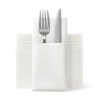 Disposable Dinner Napkins Cloth Built In Flatware Pocket