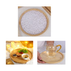 9.84 Inches Round Bamboo Tray