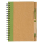 Kraft Cover Spiral Notebook With Pen
