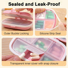 8-Grid Wheat Straw Sealed Daily Medicine Storage Boxes