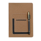 A5 Pu Leather Notebook with Cell/Card Slot/Pen Holder