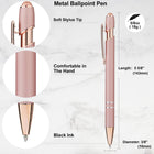 Rose Gold Metal Stylus Ballpoint Pen