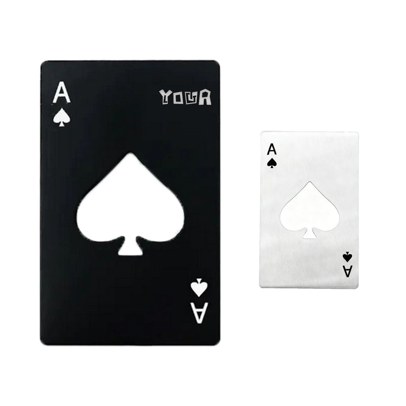 Ace Of Spades Playing Card Bottle Opener
