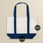Premium Heavy Canvas Tote With Zipper Pocket