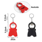 3-in-1 Keychain Opener 39" Tape Measure and LED Flashlight