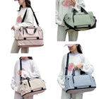 Women Waterproof Expandable Gym Bag Travel Luggage Organizer
