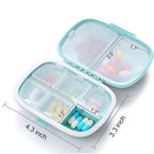 8 Compartment Travel Pill Box For Pocket Purse