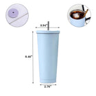 26Oz Classic Insulated Coffee Tumbler With Straw