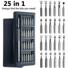 25-in-1 Small Magnetic Precision Screwdriver Set