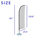 13ft Advertising Banner Flag & Tail Feather Flag Kit