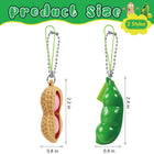 Cute Stress Relief Pod Keychain Bean Peanut Squeeze Toy