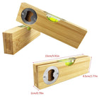 Bamboo Level With Bottle Opener