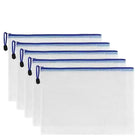 A4 Size Transparent Mesh Zipper File Bag