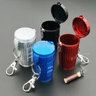 Mini Metal Trash/Garbage Can With Keychain Ashtray Cigarette Saver