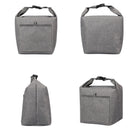Portable Durable Roll-top Insulated Lunch Tote Bag Bento Bag
