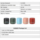 Compact Wireless Mini Bluetooth Speaker With Bass Hd Audio
