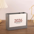 Desktop Business Calendar With Pen Holder And Storage Box