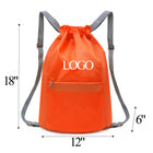 Diamond Check Waterproof Drawstring Bag