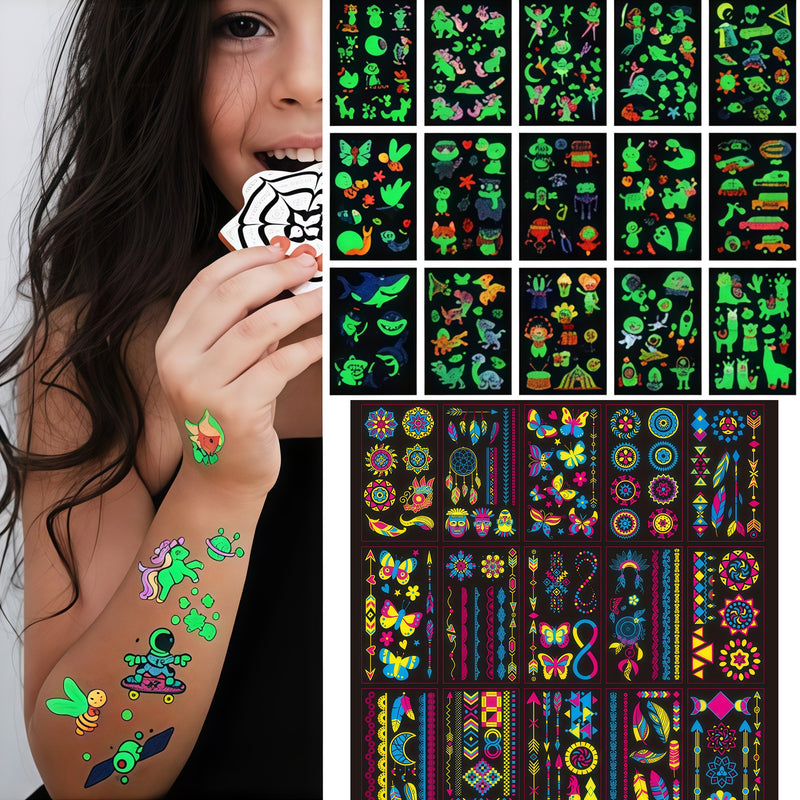 Luminous Temporary Tattoos Stickers
