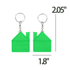 House Shaped Tape Measure Keychain