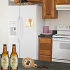 Magnetic Wood Beer Bottle Opener Refrigerator Sticker