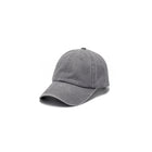 Embroidered Washed Cotton Soft Top Visor Baseball Cap