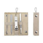 Portable Stainless Steel Nail Clipper Set With Leather Case